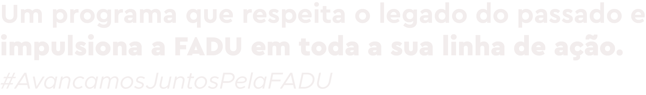 #AvançamosJuntosPelaFADU